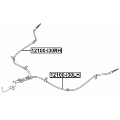 Alternative view of PARKING BRAKE CABLE, LEFT