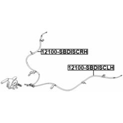 Alternative view of PARKING BRAKE CABLE, LEFT