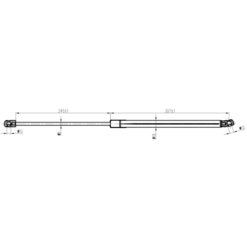 Alternative view of TRUNK GAS STRUT L570/310N