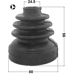 Alternative view of BOOT INNER CV JOINT KIT 80X95X24.5