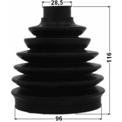Alternative view of BOOT OUTER CV JOINT KIT 96X116X28.5