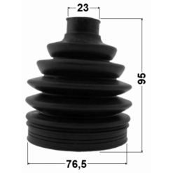 Alternative view of BOOT OUTER CV JOINT KIT PVC 76.5X95X23