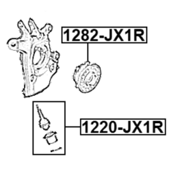 Alternative view of BALL JOINT REAR LOWER ARM