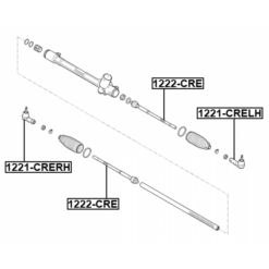 Alternative view of STEERING TIE ROD END RIGHT