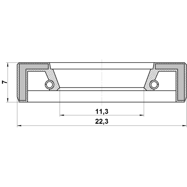 GEAR SHIFT LEVER SEAL 12X22.3X7 - Image 2