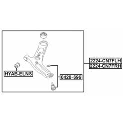 Alternative view of RIGHT LOWER FRONT ARM