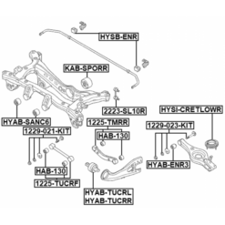 Alternative view of REAR TRANSVERSE LINK