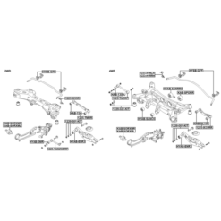 Alternative view of REAR TRANSVERSE LINK WITH BALL JOINT