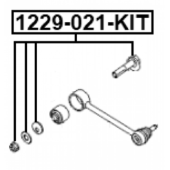 Alternative view of REPAIR KIT, CAMBER ADJUSTING ECCENTRIC BOLT