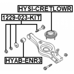 Alternative view of REPAIR KIT, CAMBER ADJUSTING ECCENTRIC BOLT