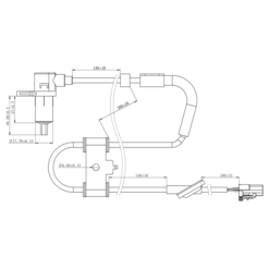 Alternative view of ABS SENSOR REAR LEFT
