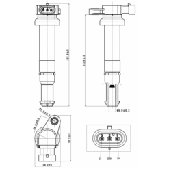 Alternative view of IGNITION COIL