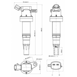 Alternative view of IGNITION COIL