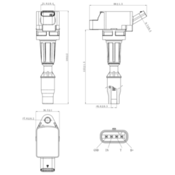 Alternative view of IGNITION COIL