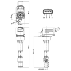 Alternative view of IGNITION COIL