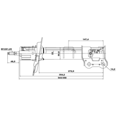 Alternative view of SHOCK ABSORBER FRONT LEFT