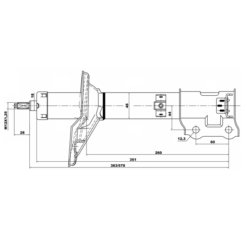 Alternative view of SHOCK ABSORBER REAR RIGHT