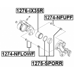 Alternative view of REAR BRAKE CALIPER REPAIR KIT (SET FOR ONE SIDE)