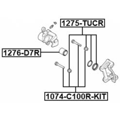 Alternative view of REAR BRAKE CALIPER REPAIR KIT (SET FOR ONE SIDE)