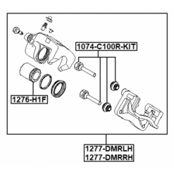 Alternative view of REAR RIGHT BRAKE CALIPER ASSEMBLY (WITH BRACKET)