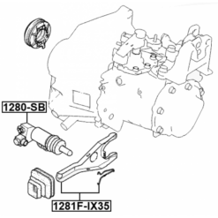 Alternative view of CLUTCH SLAVE CYLINDER