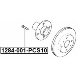 Alternative view of WHEEL STUD PCS 10