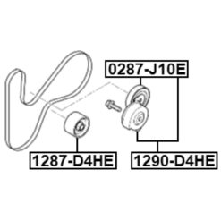 Alternative view of BELT TENSIONER