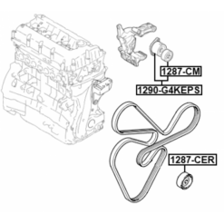 Alternative view of BELT TENSIONER
