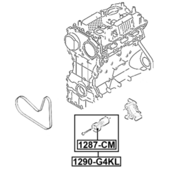 Alternative view of BELT TENSIONER