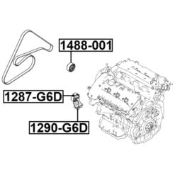 Alternative view of BELT TENSIONER