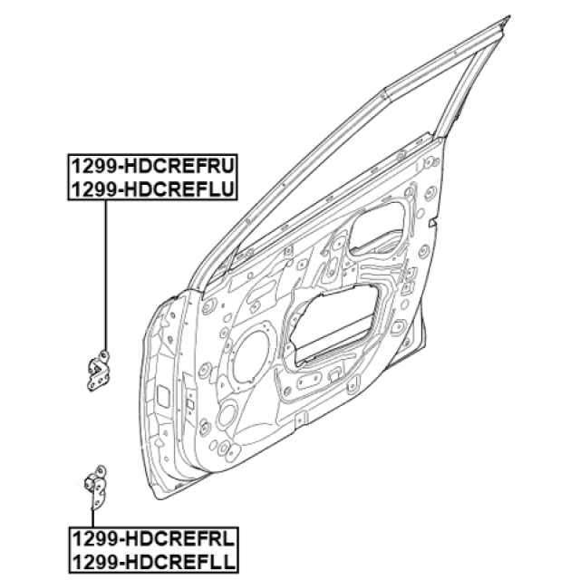 FRONT LEFT DOOR UPPER HINGE - Image 2