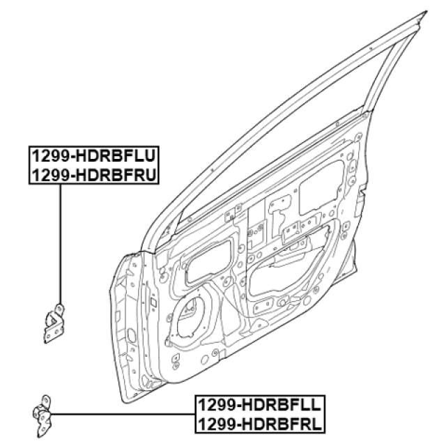 FRONT LEFT DOOR UPPER HINGE - Image 2