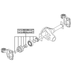 Alternative view of AXLE HALF SHAFT LEFT 27X154.2X27