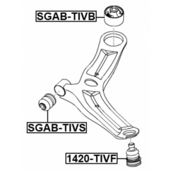 Alternative view of BALL JOINT FRONT LOWER ARM