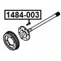 Alternative view of WHEEL STUD