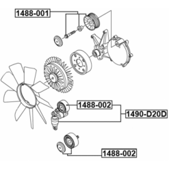 Alternative view of BELT TENSIONER