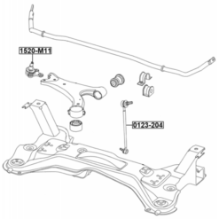 Alternative view of BALL JOINT FRONT LOWER ARM