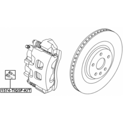 Alternative view of CALIPER SLIDE PIN (SET, SET FOR ONE SIDE)