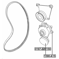 Alternative view of BELT TENSIONER