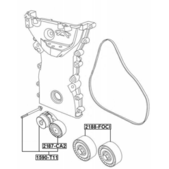 Alternative view of BELT TENSIONER