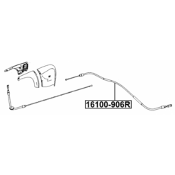 Alternative view of PARKING BRAKE CABLE