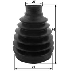 Alternative view of BOOT INNER CV JOINT KIT PVC 79X98X27