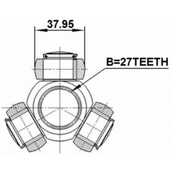 Alternative view of TRIPOD JOINT 27X37.95