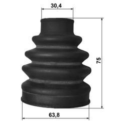 Alternative view of BOOT OUTER CV JOINT KIT 63.8X75X30.4