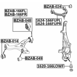 Alternative view of RIGHT UPPER FRONT ARM