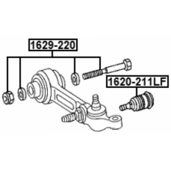 Alternative view of REPAIR KIT, CAMBER ADJUSTING ECCENTRIC BOLT