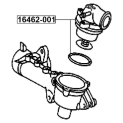 Alternative view of THERMOSTAT 87°C