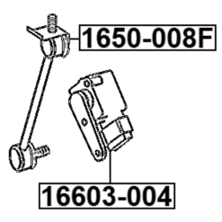 Alternative view of LINK, HEIGHT CONTROL SENSOR