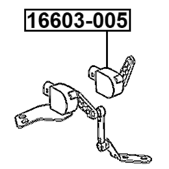 Alternative view of HEIGHT CONTROL SENSOR