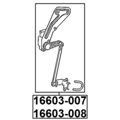 Alternative view of LEVEL SENSOR, FRONT LEFT (WITH BRACKET, WITH LINK)